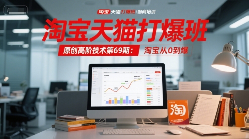 淘宝天猫打爆班原创高阶技术第69期：淘宝从0到爆-网创之家