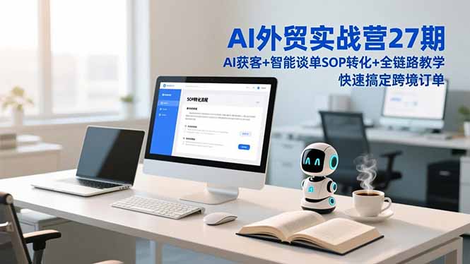 AI外贸实战营27期，AI获客+智能谈单+SOP转化+全链路教学，快速搞定跨境订单-网创之家