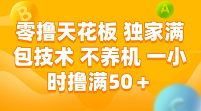 零撸天花板,独家满包技术,不用养机,一小时撸满50+,收益稳定【揭秘】-网创之家