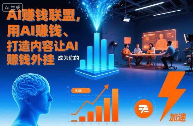 AI賺钱联盟，用AI賺钱、打造内容让AI成为你的賺钱外挂-网创之家