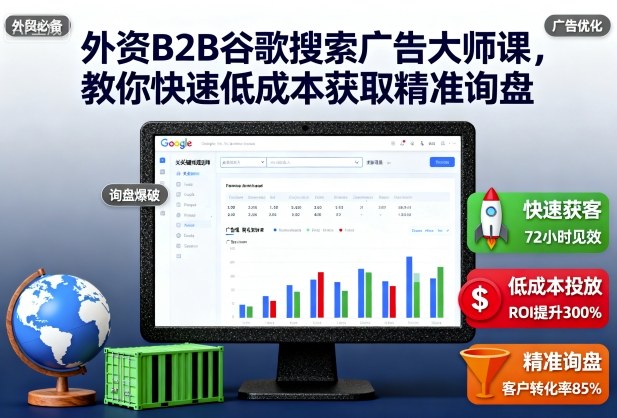 外资B2B谷歌搜索广告大师课，教你快速低成本获取精准询盘-网创之家