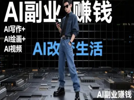 AI改变生活(Ai写作+AI绘画+Ai视频)，AI副业挣钱-网创之家