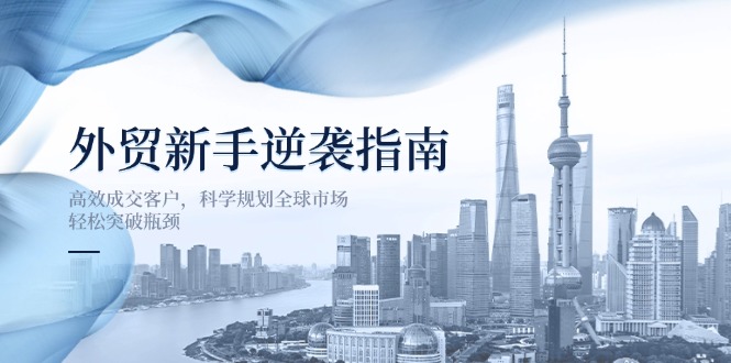 外贸新手逆袭指南：高效成交客户，科学规划全球市场，轻松突破瓶颈-网创之家