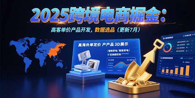 2025跨境电商掘金：蓝海市场定位，高客单价产品开发，数据选品(更新7月-网创之家