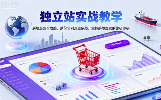 独立站实战教学，跨境经营全攻略，助您告别流量依赖，掌握跨境经营的终极奥-网创之家