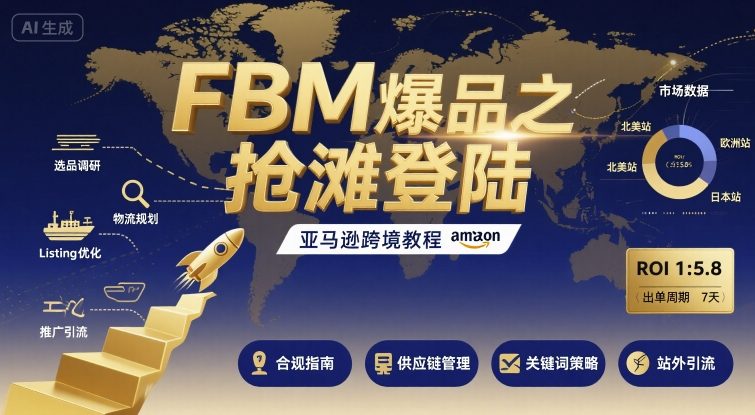 FBM爆品之抢滩登陆-亚马逊跨境教程-网创之家