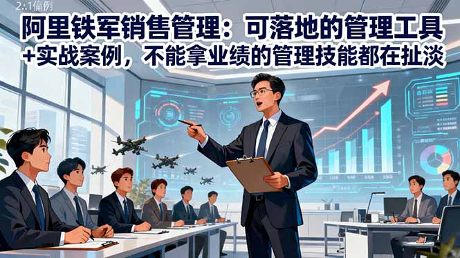 阿里铁军销售管理：可落地的管理工具+实战案例，不能拿业绩的管理都在扯淡-网创之家
