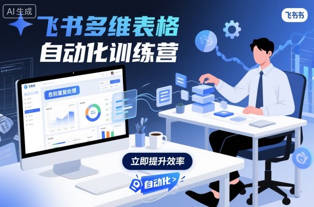 飞书多维表格自动化训练营，手把手教你告别重复处理，用多维表格开启高效办公新模式-网创之家
