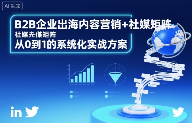 B2B企业出海内容营销+社媒矩阵，从0到1的系统化实战方案-网创之家