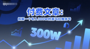 付费文章:拆解一个年入300W的喜马拉雅账号-网创之家