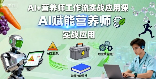 AI+营养师工作流实战应用课，AI赋能营养师-网创之家