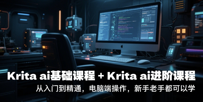 krita ai基础课程+Krita ai进阶课程，从入门到精通，电脑端操作，新手老手都可以学-网创之家