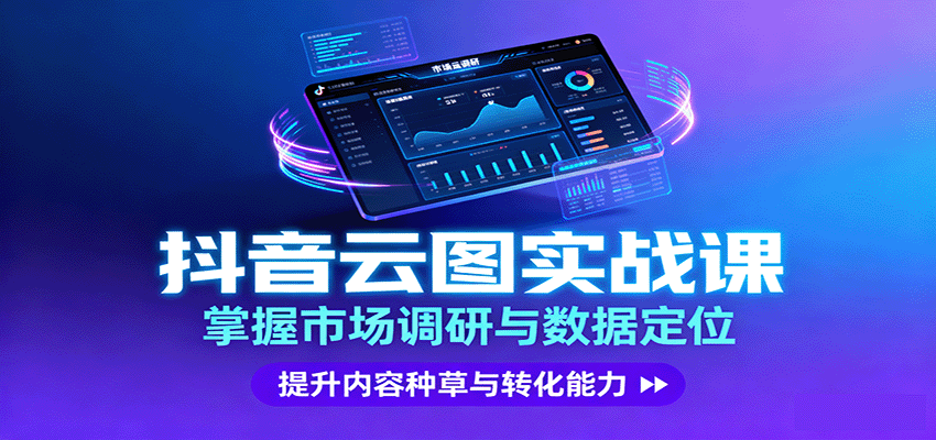 抖音云图实战，掌握市场调研与数据定位，提升内容种草与转化能力-网创之家