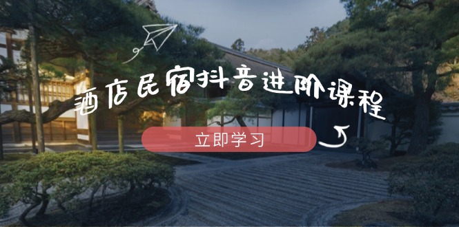 酒店民宿抖音进阶课程，掌握流量渠道与推流逻辑，打造爆款内容-网创之家