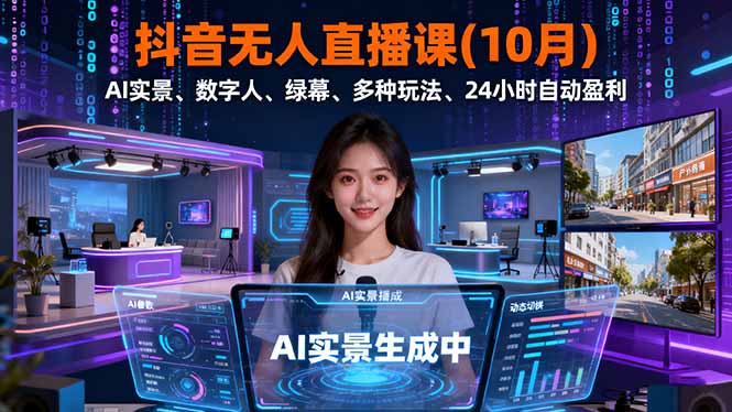 抖音无人直播课(10月-网创之家