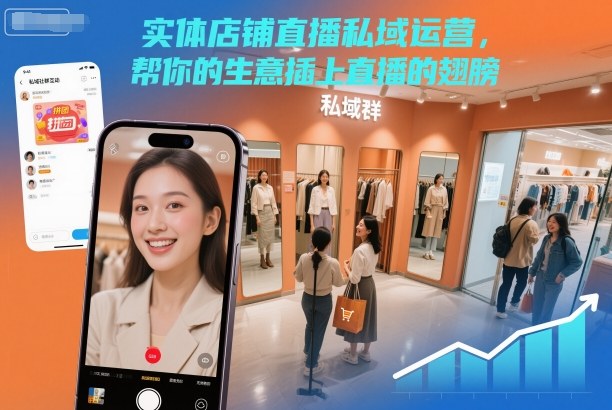 实体店铺直播私域运营，帮你的生意插上直播的翅膀-网创之家