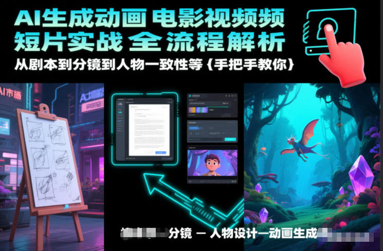 AI生成动画电影视频短片实战全流程解析，从剧本到分镜到人物一致性等手把手教你-网创之家