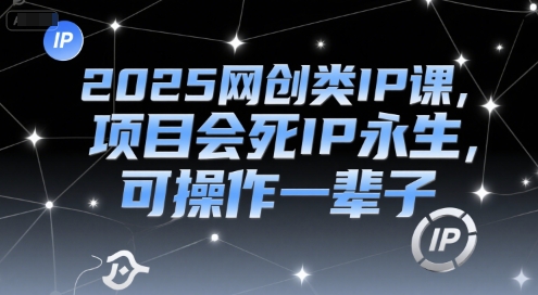 2025网创类IP课,项目会死IP永生,可操作一辈子-网创之家