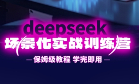 DeepSeek场景化实战训练营,保姆级教程,学完即用,手把手教你用DeepSeek提升效率-网创之家