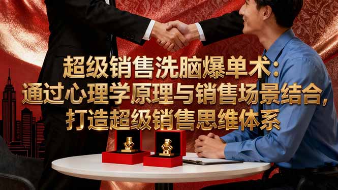 超级销售洗脑爆单术：通过心理学原理与销售场景结合,打造超级销售思维体系-网创之家