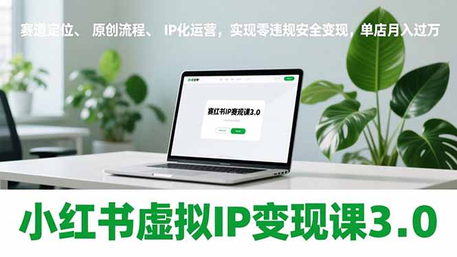 小红书虚拟IP变现课3.0，赛道定位、原创流程、IP化运营，实现零违规安全变现，单店月入过万-网创之家