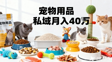 月变现40个！宠物用品私域运营的精准掘金之道玩法-网创之家