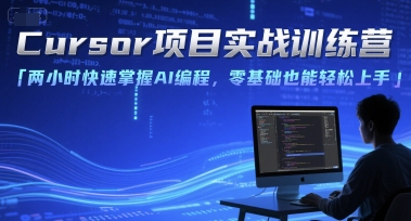 Cursor项目实战训练营，两小时快速掌握AI编程，零基础也能轻松上手-网创之家
