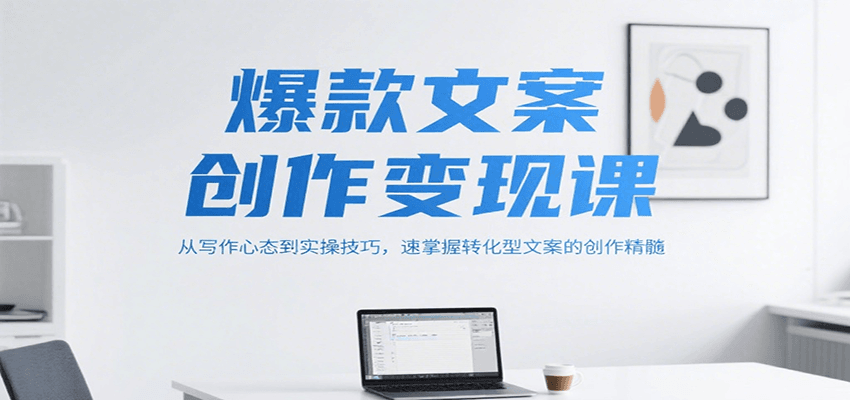 爆款文案创作变现课，从写作心态到实操技巧，速掌握转化型文案的创作精髓-网创之家