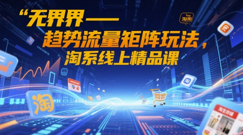 无界-趋势流量矩阵玩法，淘系线上精品课-网创之家