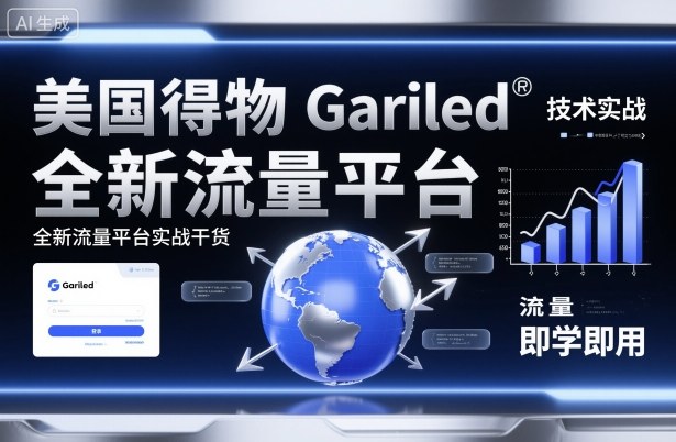 美国得物Gariled技术实战，全新流量平台​实战干货，即学即用-网创之家