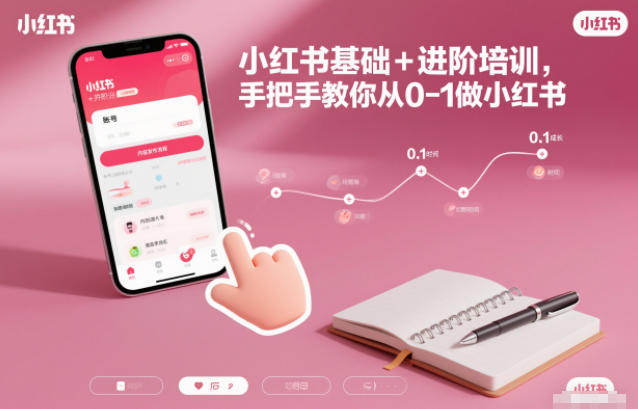 小红书基础+进阶培训，手把手教你从0-1做小红书-网创之家