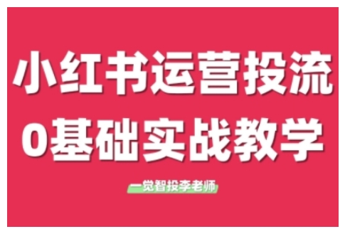 小红书运营投流，小红书广告投放从0到1的实战课，学完即可开始投放(更新)-网创之家