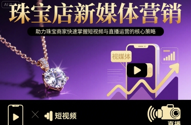 珠宝店新媒体营销，助力珠宝商家快速掌握短视频与直播运营的核心策略-网创之家