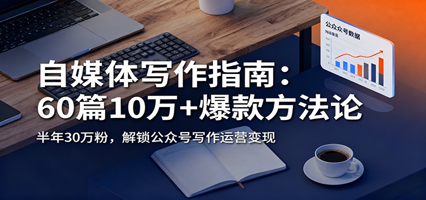 自媒体写作指南：60篇10万+爆款方法论，半年30万粉，解锁公众号写作运营变现-网创之家