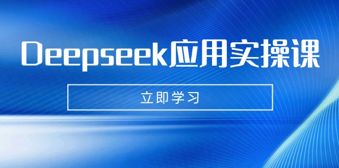 Deepseek应用实操课:AI制作数字妈妈、写真、短视频,辅导作业,PPT制作等-网创之家