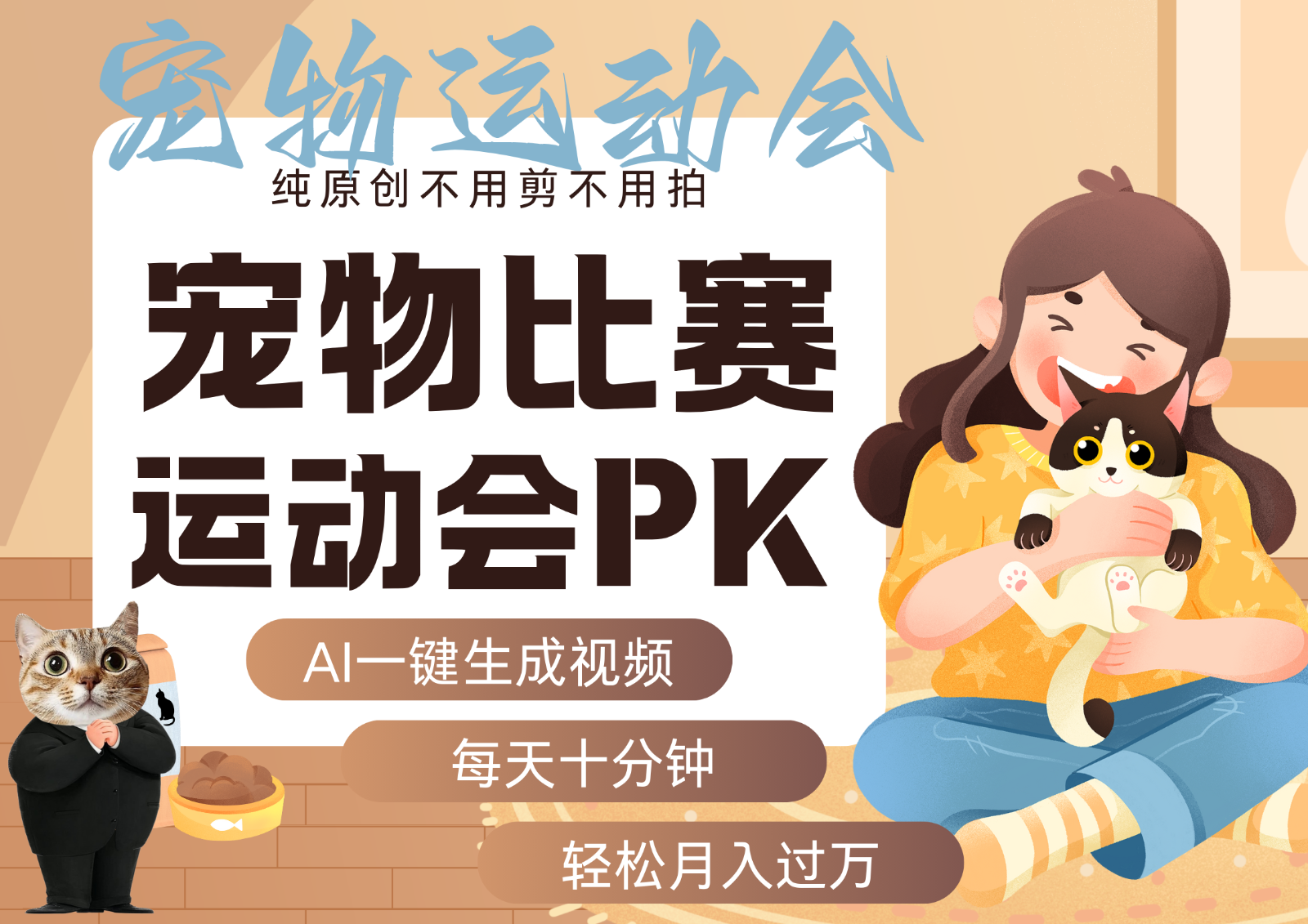 AI萌宠运动员跳水 射击 篮球 足球比赛 每天十分钟 附详细提示词文案库 代替做...-网创之家