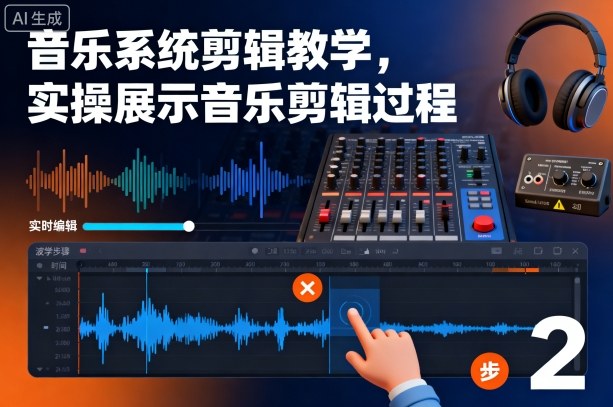 音乐系统剪辑教学，实操展示音乐剪辑过程-网创之家