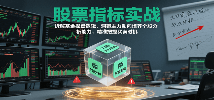 股票指标实战，基金操盘逻辑拆解，洞察主力动向培养个股分析能力把握买卖时机(更新)-网创之家