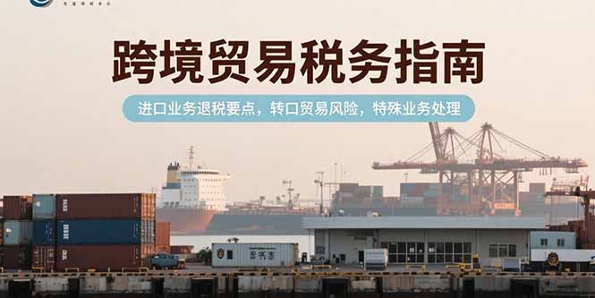 跨境贸易税务指南，进口业务退税要点，转口贸易风险，特殊业务处理-网创之家