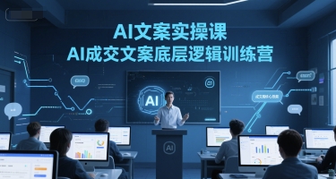 AI文案实操课,AI成交文案底层逻辑训练营-网创之家