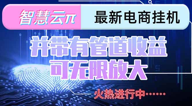智慧云π电脑挂机单机每天收益300—500+ 并带有团队管道收益 可无限放大-网创之家