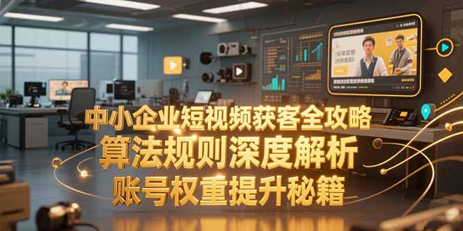 中小企业短视频获客全攻略，算法规则深度解析，账号权重提升秘籍-网创之家