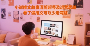 小说推文故事混剪起号及运营思路，看了做推文可以少走弯路-网创之家