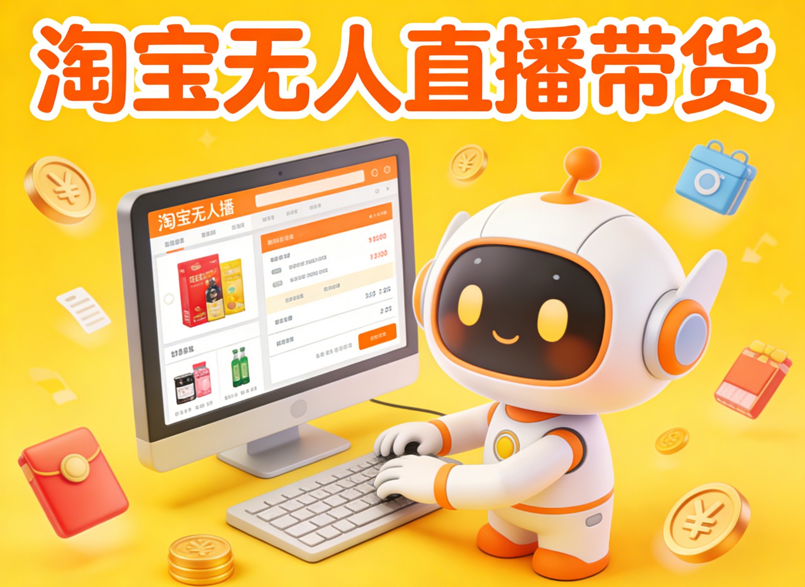 淘宝无人直播带货，24小时自动卖货，月佣金1W+，不违规不封号，不用露脸-网创之家