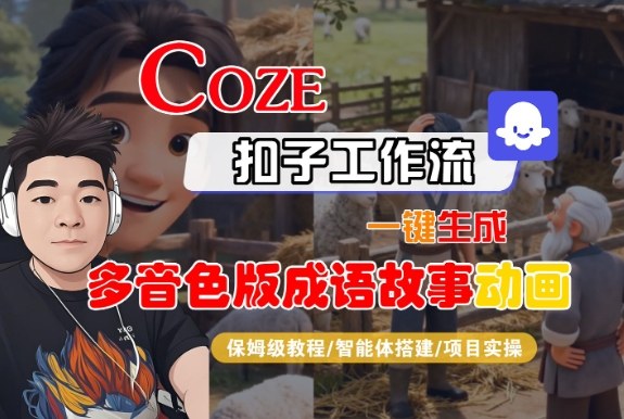 Coze扣子智能体工作流一键生成“多音色版成语故事“动画，全流程保姆级教学-网创之家