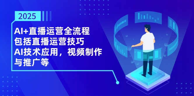 2025AI+直播运营全流程，包括直播运营技巧，AI技术应用，视频制作与推广等-网创之家