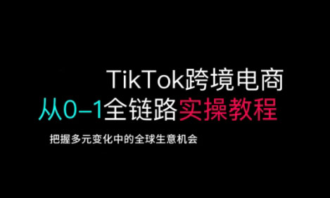 TikTok电商运营从基础到高阶全方位实操-网创之家