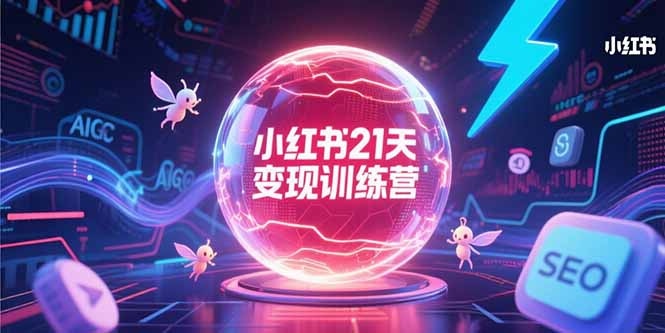 小红书21天变现训练营，AIGC工具高效应用，SEO优化核心技巧-网创之家